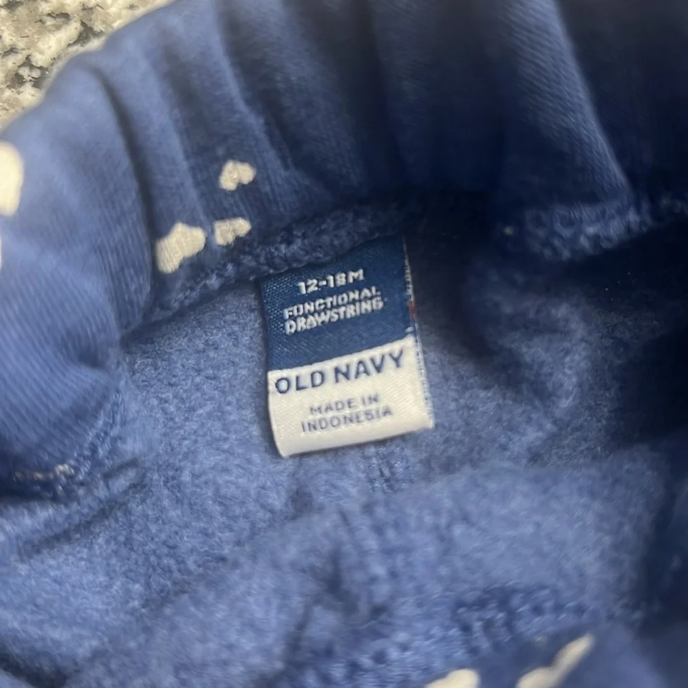 Baby Girl Old navy sweat pants with functional drawstring. size 12-18 months - Picture 3 of 4